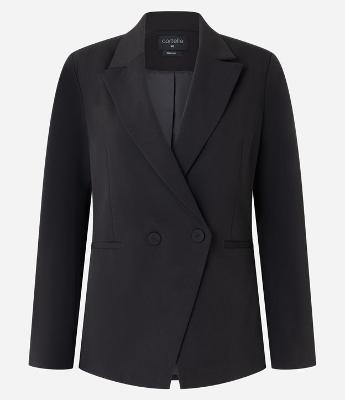 Blazer Alfaiatado com Transpasse com Botão