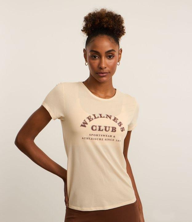 Camiseta Esportiva Texturizada em Microfibra Estampa Wellness Club - 2