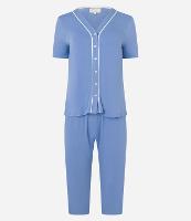 Pijama Americano Capri em Viscose com Friso - 1