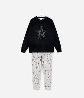 Pijama Infantil Longo em Plush com Estrela de Strass - Tam 5 ao 14 anos - 1