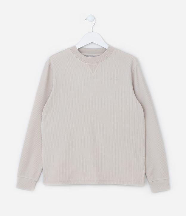 Camiseta Infantil Texturizada com Bordado - Tam 5 a 14 Anos - 1