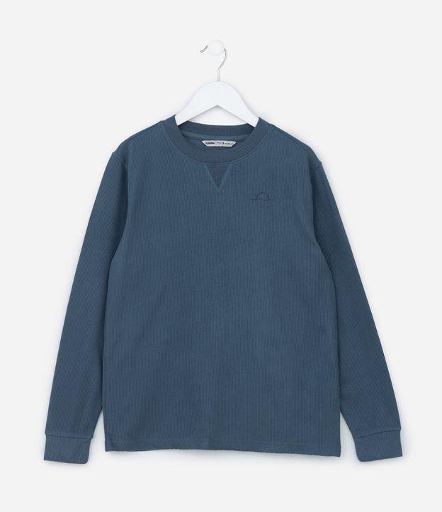 Camiseta Infantil Texturizada com Bordado - Tam 5 a 14 Anos - 1