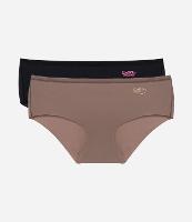 Kit 02 Calcinhas Boyshort em Microfibra com Corte a Laser DelRio - 1