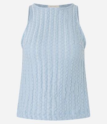 Blusa com Gola Redonda e Textura Diferenciada