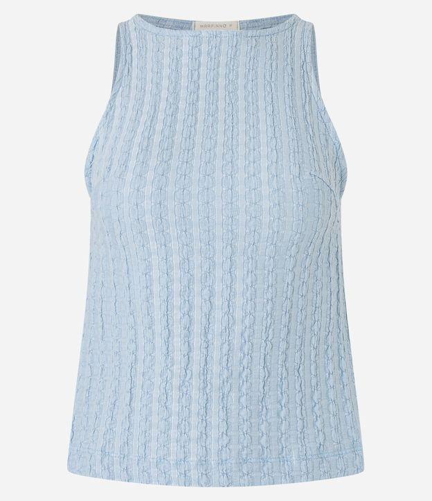 Blusa com Gola Redonda e Textura Diferenciada - 1