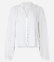 Camisa Bata em Viscose com Detalhes de Entremeios - 1