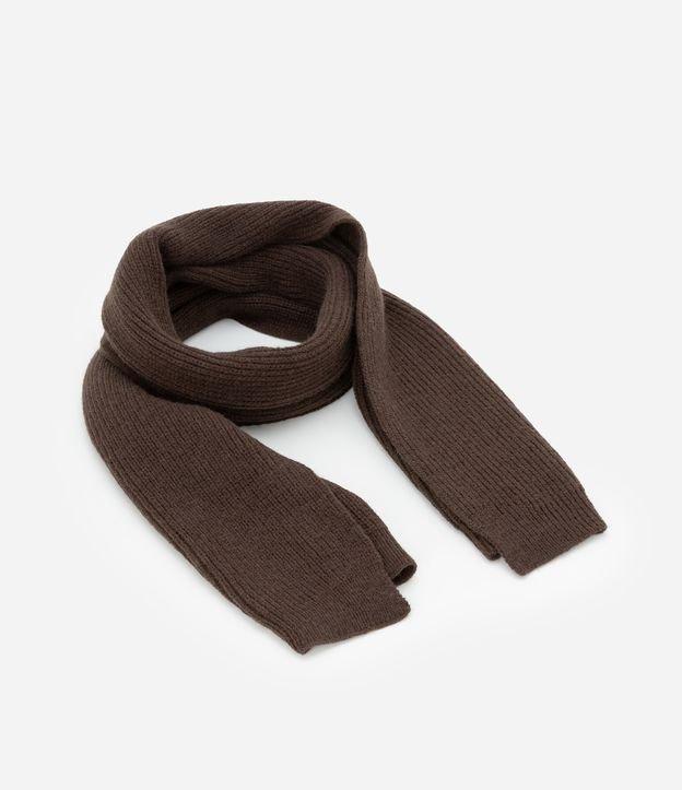 Cachecol Texturizado em Tricô Leve - 1