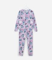 Pijama Infantil em Tricô com Estampa do Stitch - Tam 5 a 14 Anos - 1