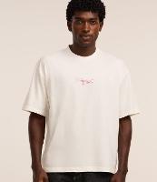 Camiseta Boxy em Algodão com Estampa Lettering - 1