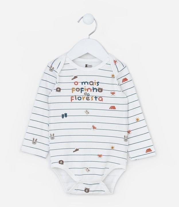 Body Infantil com Estampa Lettering O Mais Fofinho - Tam RN a 18 meses - 1