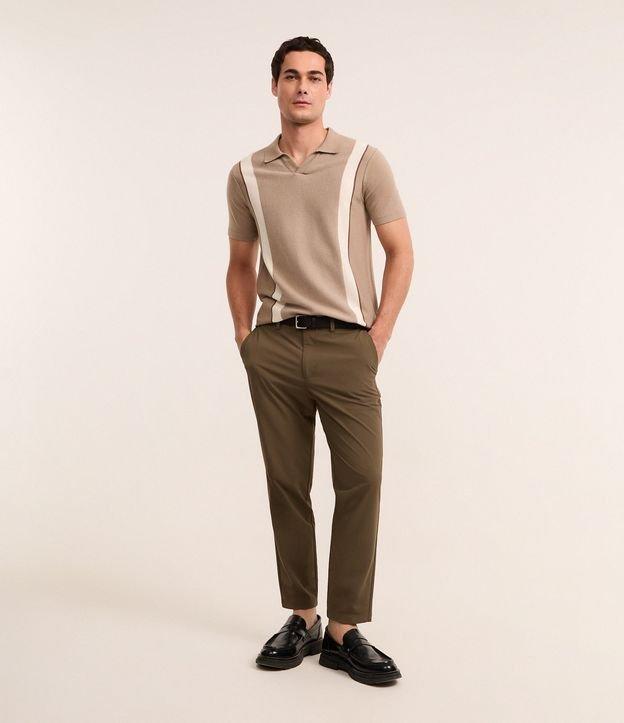 Calça Slim Cropped Alfaiatada em Poliamida com Elastano - 2