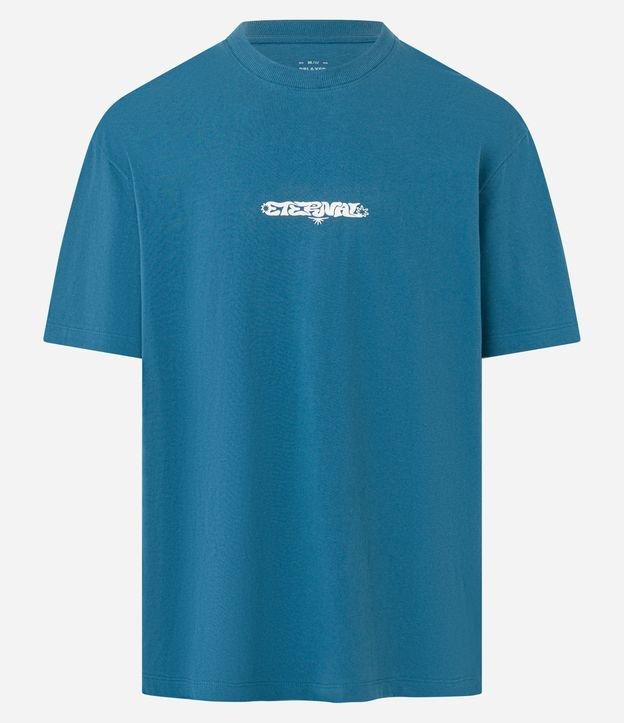 Camiseta Relaxed em Algodão com Estampa Localizada em Relevo Eternal - 1
