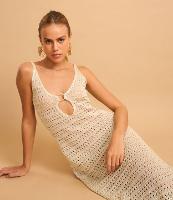 Saída de Praia Vestido com Detalhe de Argola - 2