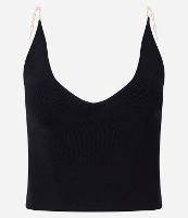 Blusa em Tricô com Alças de Corrente - 1