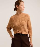 Blusa em Tricô Canelado com Gola Alta - 2