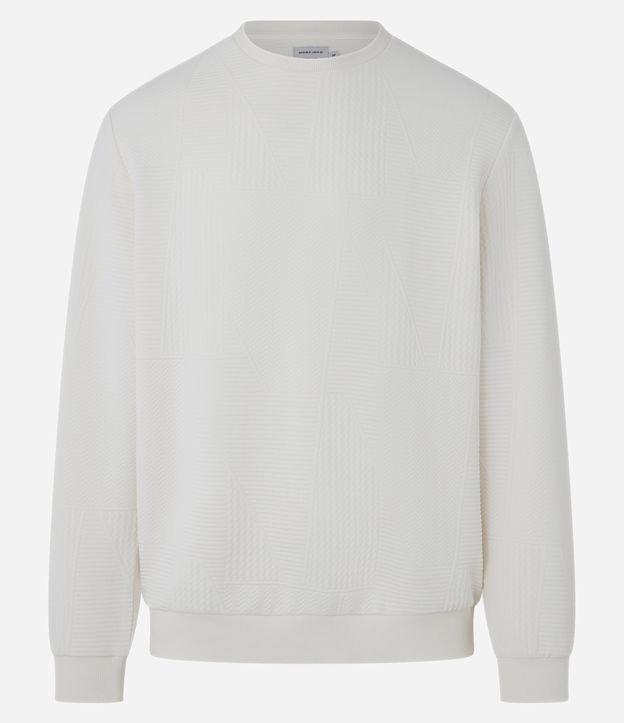 Casaco Fechado com Textura Patchwork - 1