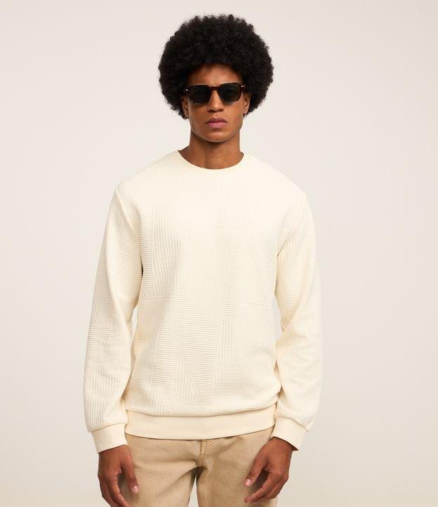 Casaco Fechado com Textura Patchwork - 2