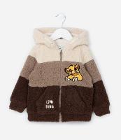 Casaco Infantil em Sherpa com Bordado do Simba - Tam 1 a 6 Anos - 1
