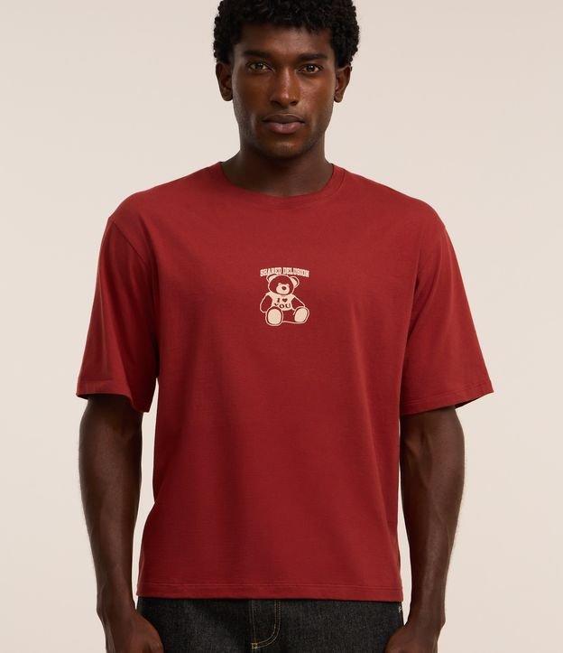 Camiseta Boxy em Algodão Estampa de Urso Shared Delusion - 1