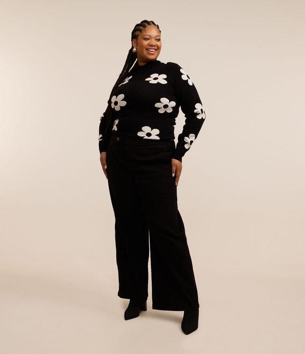 Calça Wide Leg em Sarja Cotelê com Fivelas Curve & Plus Size - 1