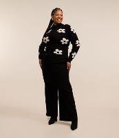 Calça Wide Leg em Sarja Cotelê com Fivelas Curve & Plus Size - 1