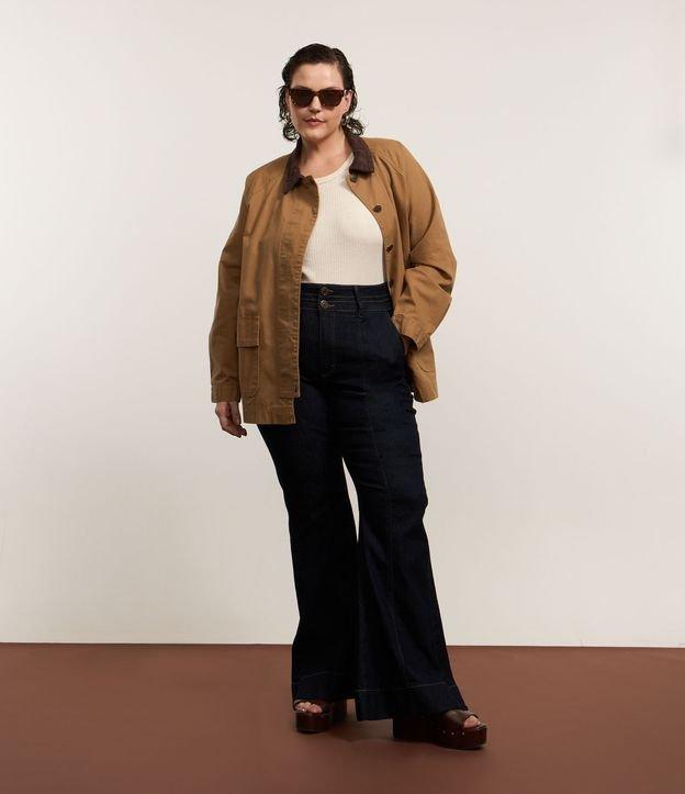 Calça Flare em Jeans com Elastano Curve & Plus Size - 1