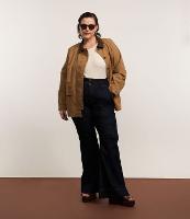 Calça Flare em Jeans com Elastano Curve & Plus Size - 1