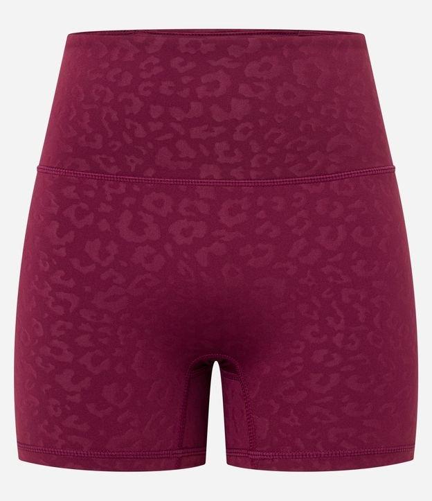 Bermuda Regular Esportiva com Textura Animal Print e Bolso - 1