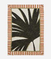 Canga Retangular com Estampa Folhagem - 1