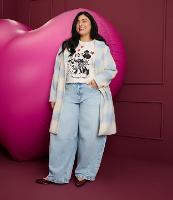 Calça Barrel em Jeans Curve & Plus Size - 1