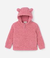 Casaco Fechado Infantil em Sherpa com Capuz de Orelhinhas - Tam 5 a 14 anos - 1