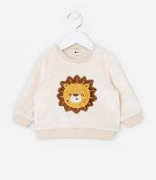Casaco Infantil em Fleece com Bordado Leãozinho - Tam 0 a 18 meses - 1