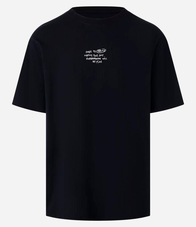 Camiseta Relaxed em Algodão com Estampa Estátua de Mármore - 1