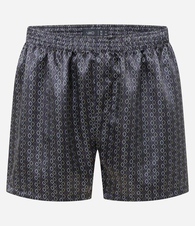 Cueca Samba Canção em Cetim com Estampa - 1