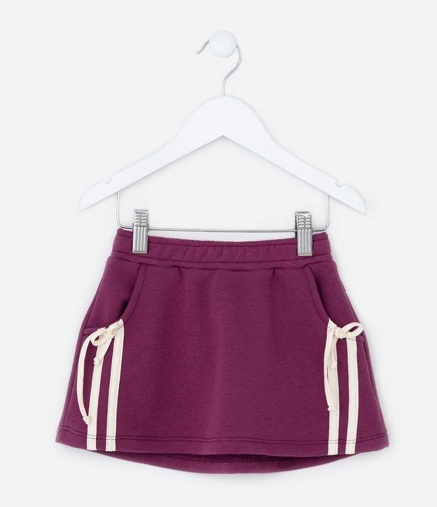 Saia Infantil com Listras e Lacinhos Laterais - Tam 1 a 6 Anos - 1