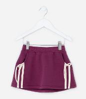 Saia Infantil com Listras e Lacinhos Laterais - Tam 1 a 6 Anos - 1