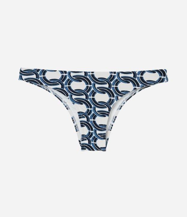 Biquíni Calcinha Básico em Microfibra com Estampa Corrente - 1