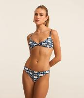 Biquíni Calcinha Básico em Microfibra com Estampa Corrente - 2