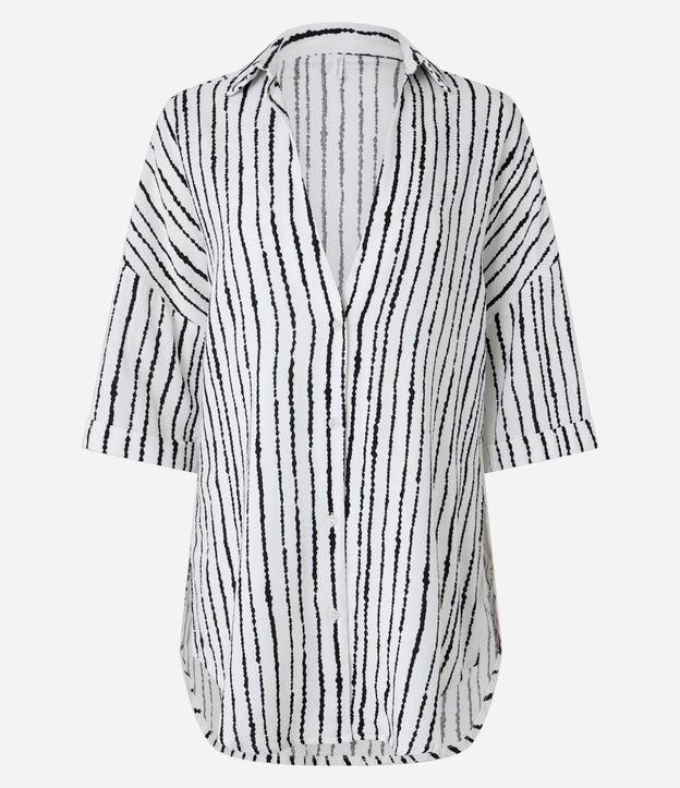 Saída de Praia Camisa em Viscolinho com Listras - 1