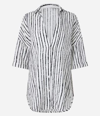 Saída de Praia Camisa em Viscolinho com Listras