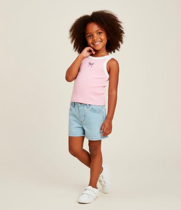 Regata Infantil em Ribana com Bordado da Angel - Tam 5 a 14 Anos - 1