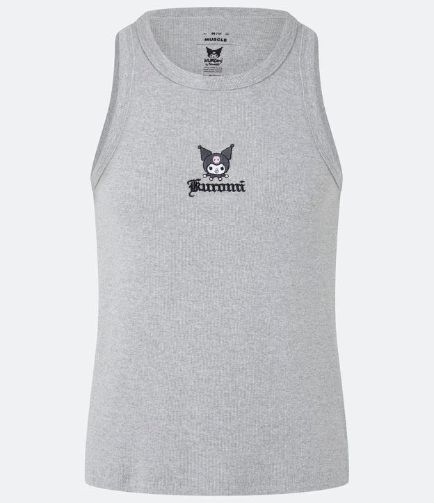 Regata Muscle em Ribana com Efeito Mescla Kurumi Hello Kitty - 1