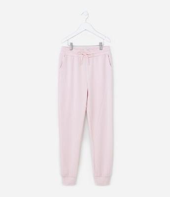 Calça jogger Infantil em Modal Básica - Tam 5 a 14 Anos