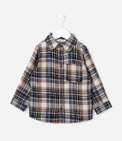 Camisa Infantil em Flanela com Estampa Xadrez - Tam 1 a 6 Anos - 2