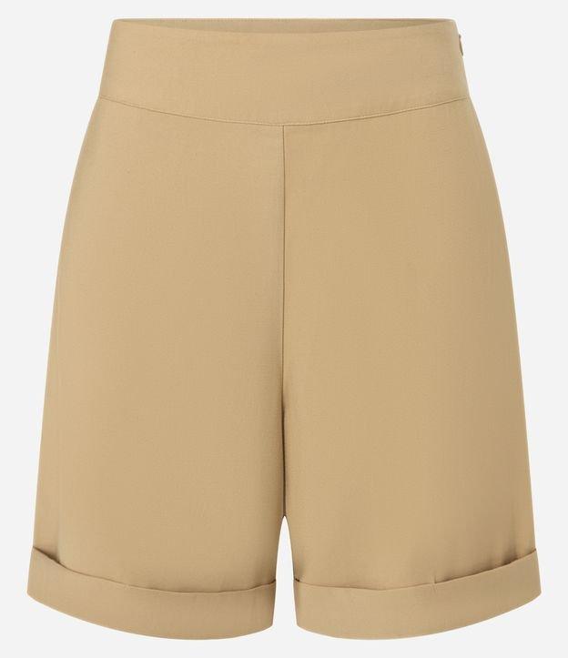 Bermuda em Viscose Twill com Barra Dobrada - 1