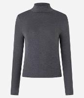 Blusa Texturizada com Gola Alta e Manga longa - 1