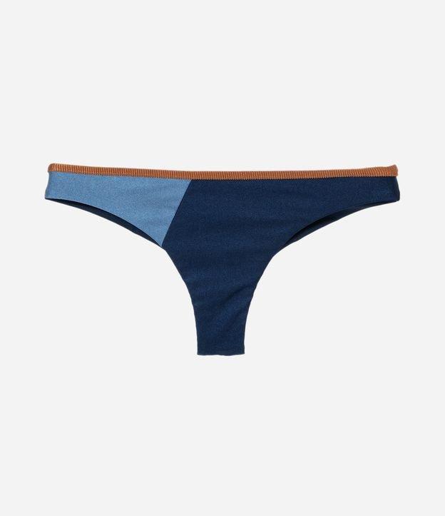 Biquíni Calcinha em Microfibra com Bloco de Cor - 1