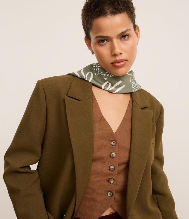 Lenço Quadrado em Cetim com Estampa Paisley - 2