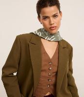 Lenço Quadrado em Cetim com Estampa Paisley - 2