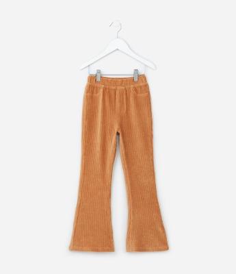 Calça Flare Infantil em Veludo Cotelê - Tam 1 a 5 Anos